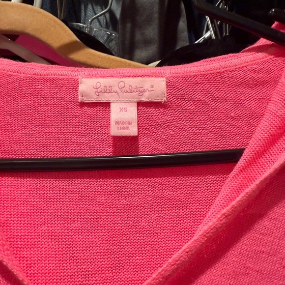 Lilly Pulitzer Bright Pink Knit Top - Picture 3 of 4